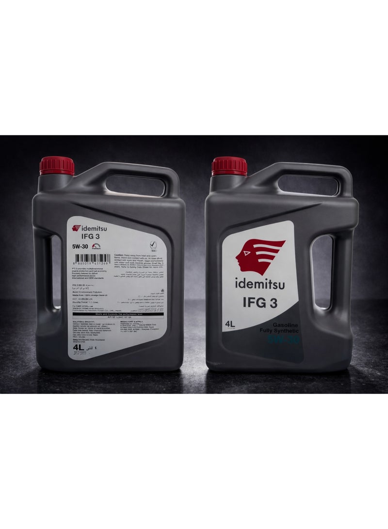 زيت محرك إيدميتسو IFG 3 5W-30 اصطناعي كامل – 4 لتر